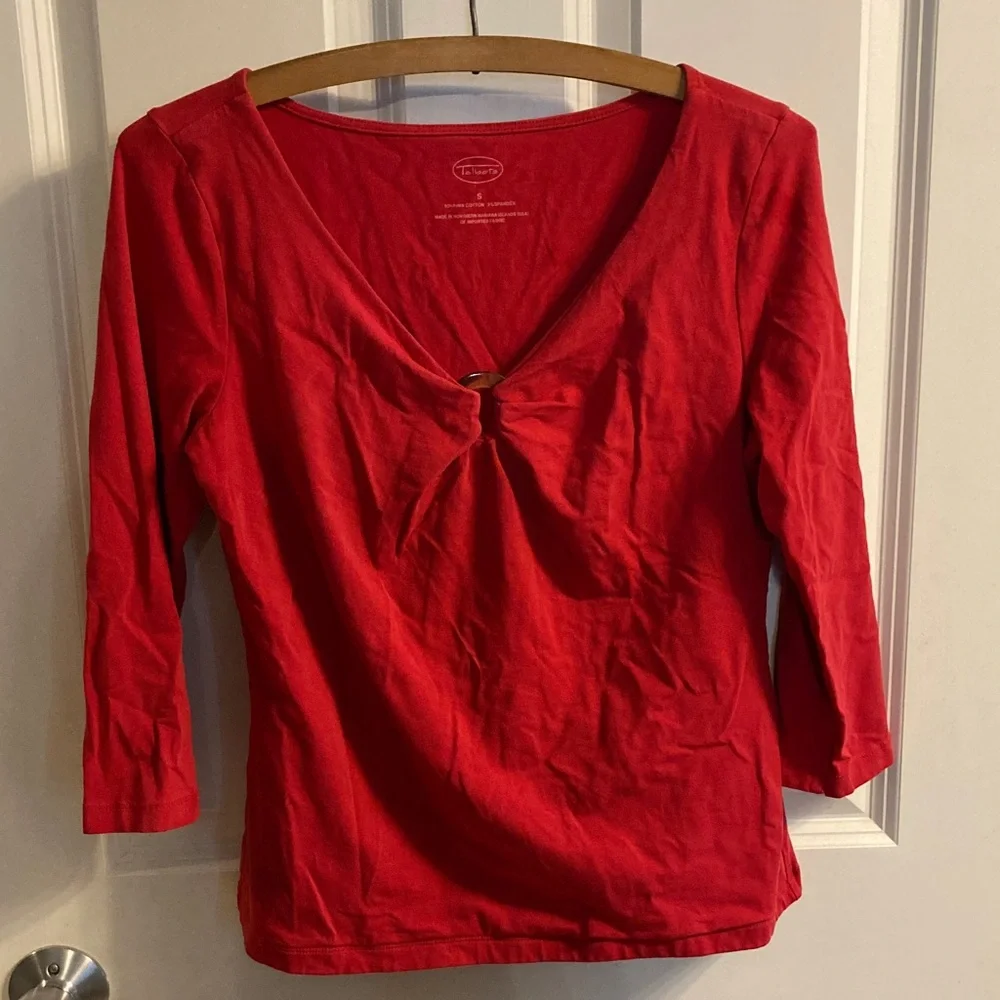 Size Small Talbots Red Top - Picture 1 of 4